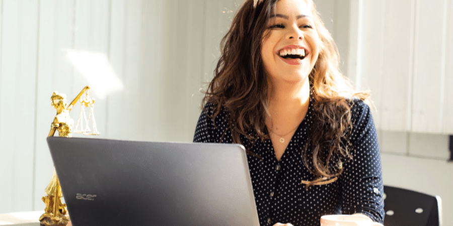 Woman With Laptop