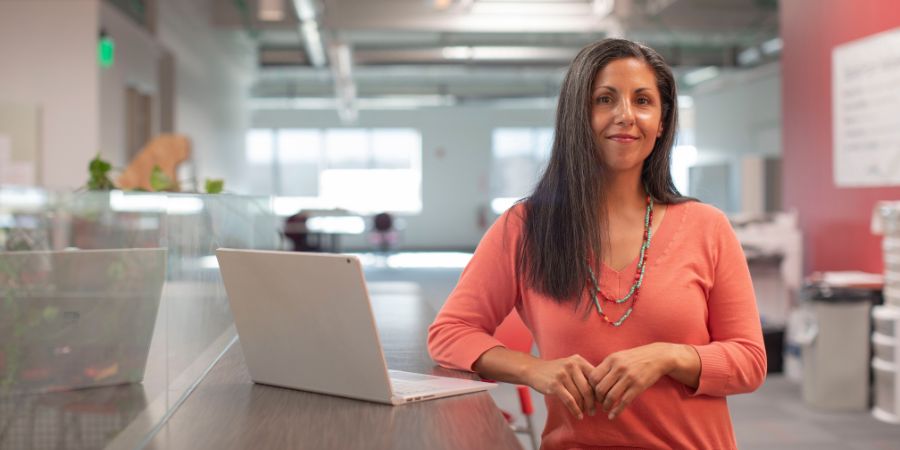Woman With Laptop