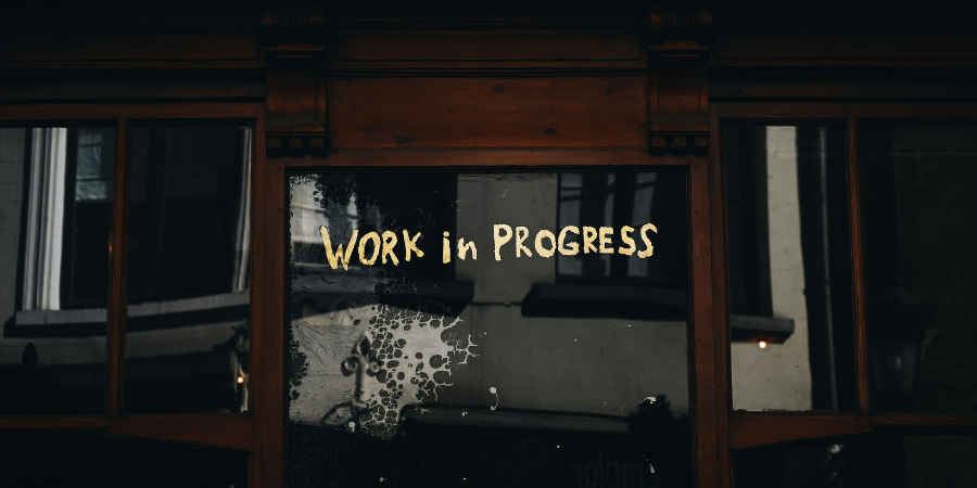 Work in Progress Sign