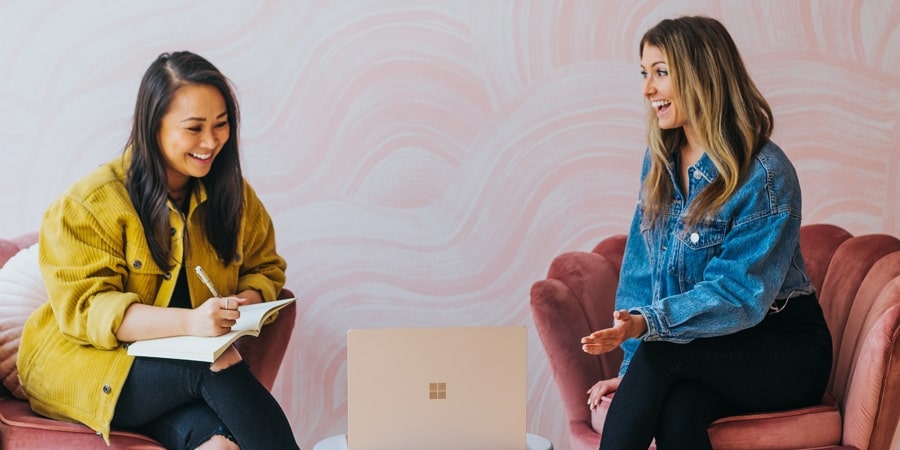 Two People Mentoring